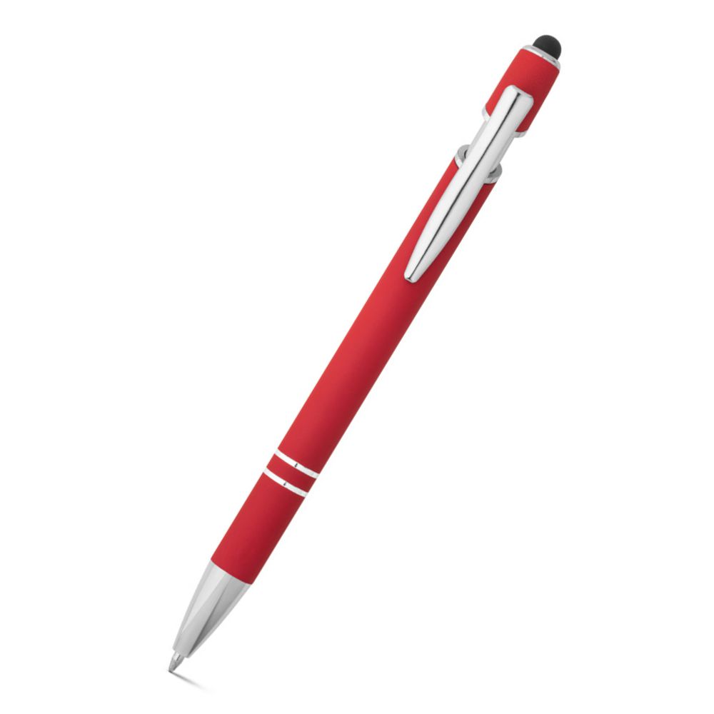 Caneta em alumínio com ponteira touch personalizada para brindes promocionais