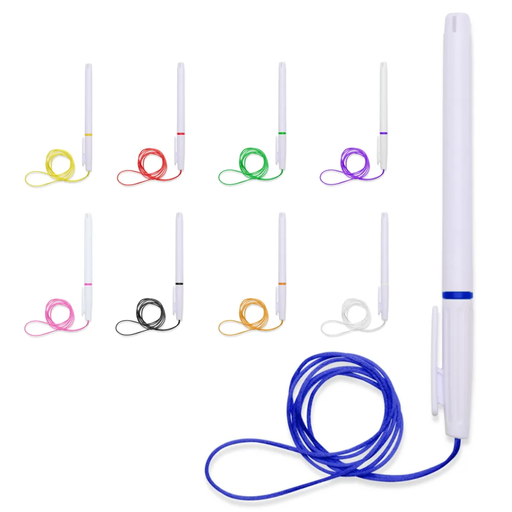 Caneta Plástica Com Cordão Personalizada para Brindes