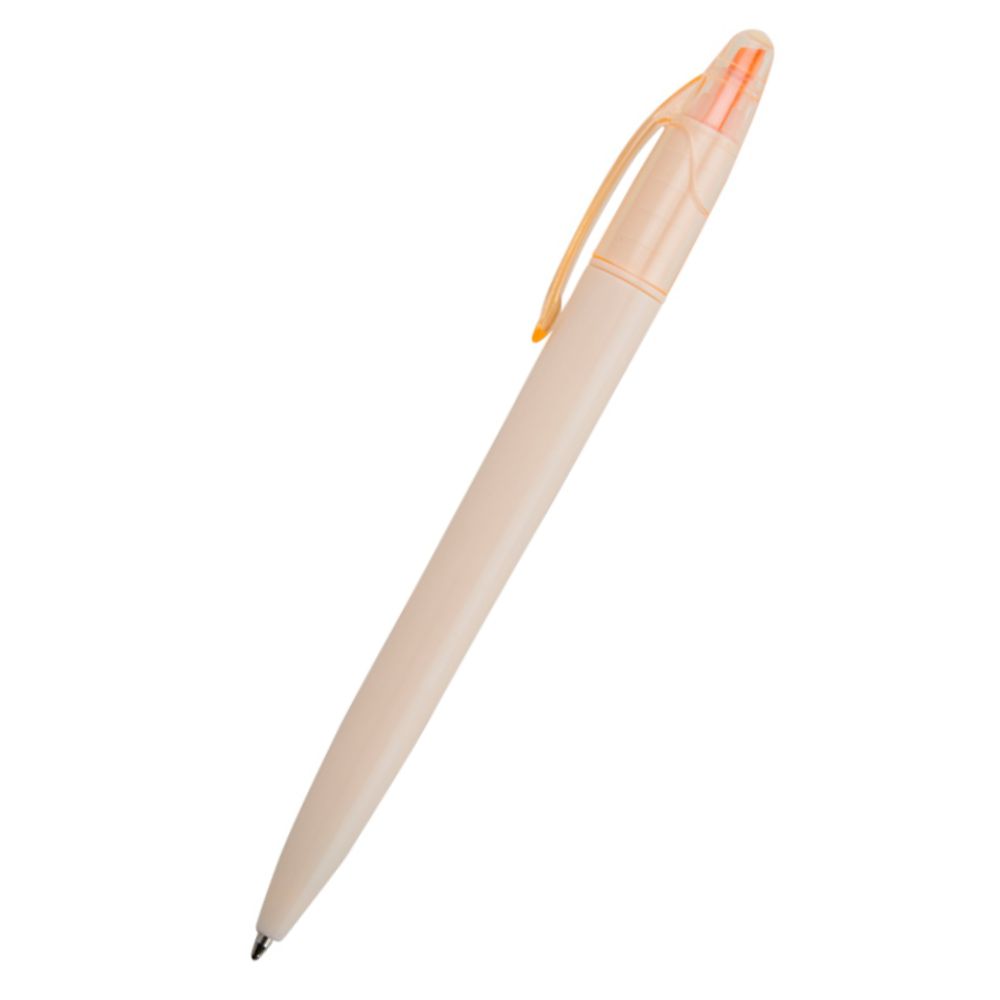 Caneta plástica com marca texto personalizada para brindes promocionais