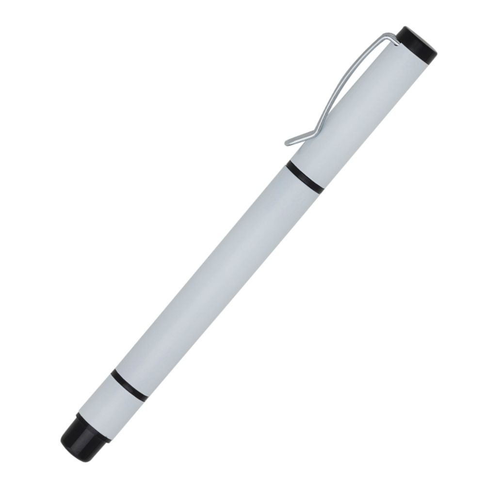 Caneta Plástica Marca Texto Branca para Brindes Personalizados