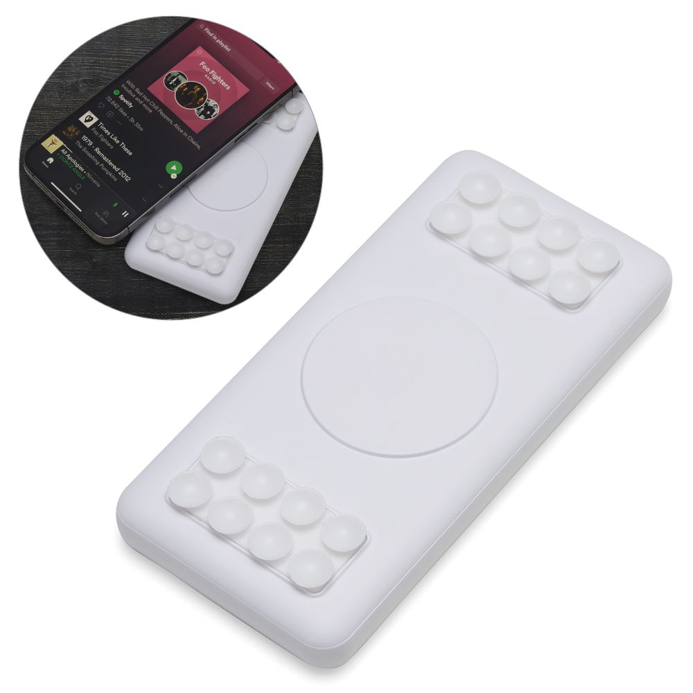 Carregador por indução power bank personalizado para brindes corporativos