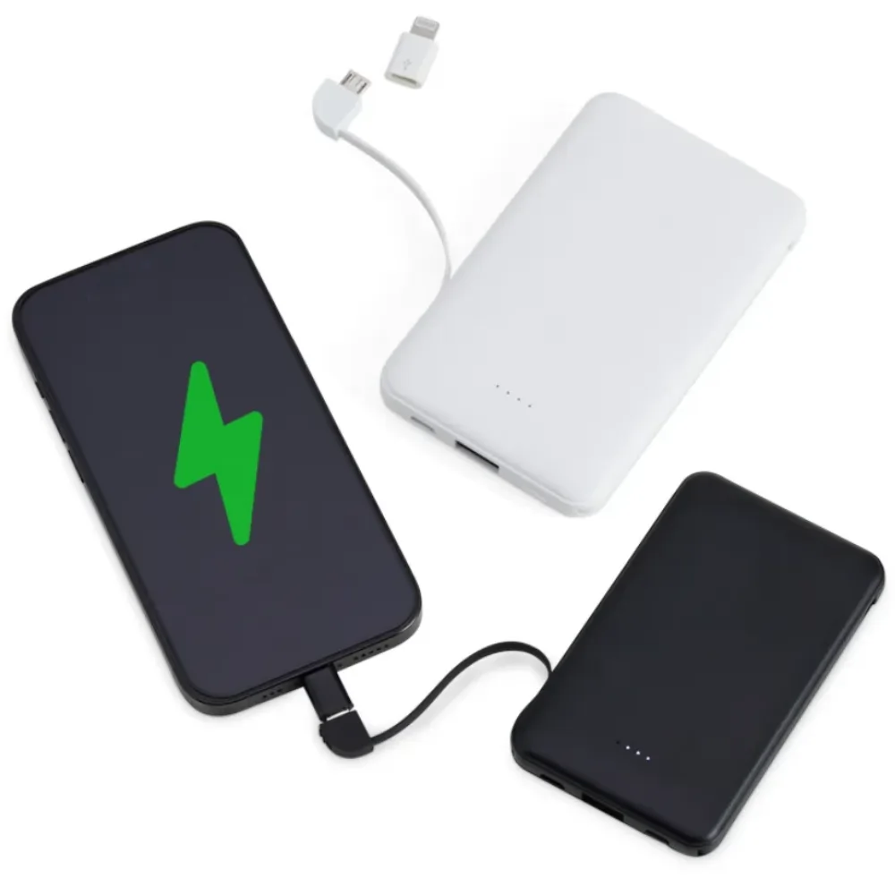 Carregador Power Bank 5.000mAh Personalizado para Brindes