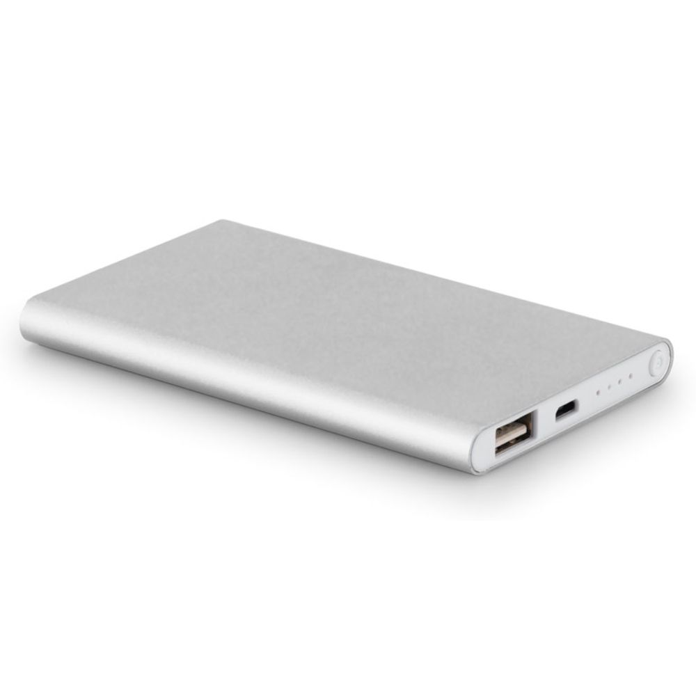 Carregador Power Bank Slim em Alumínio para Brindes