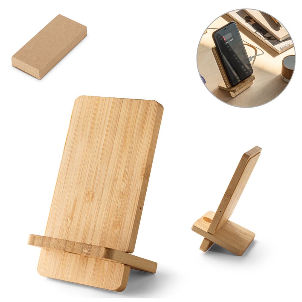 Carregador Wireless em Bambu Promocional