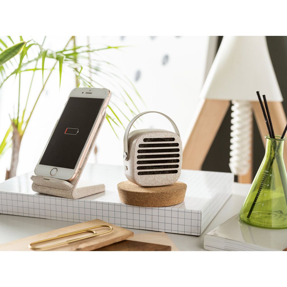 Carregador Wireless em Fibra de Palha Personalizado