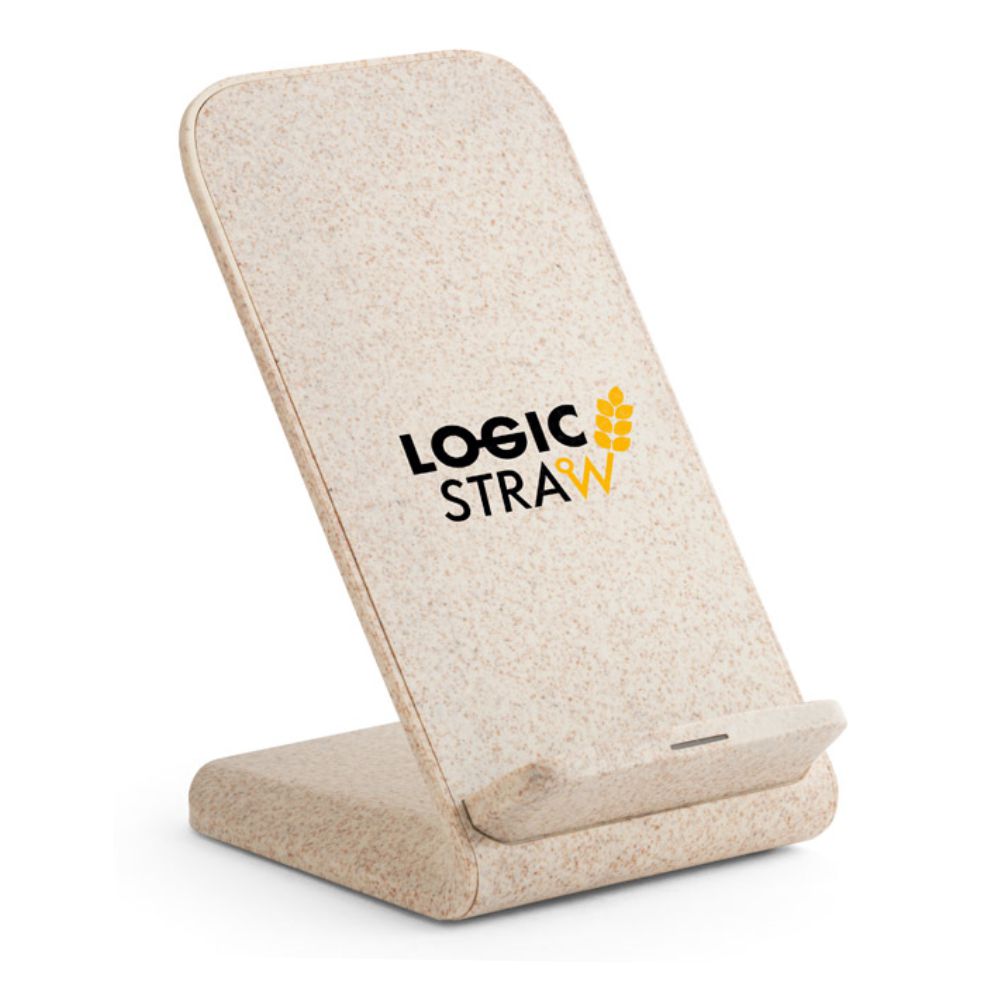Carregador Wireless em Fibra de Palha Personalizado