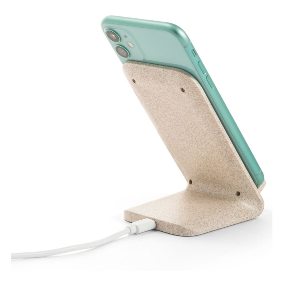 Carregador Wireless em Fibra de Palha Personalizado