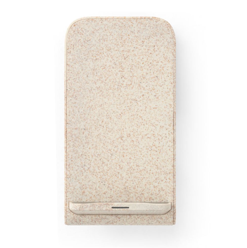 Carregador Wireless em Fibra de Palha Personalizado
