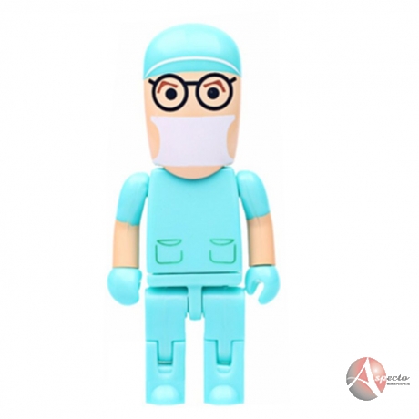 Pen Drive Formato de Médico Personalizado