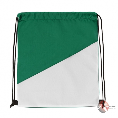 Sacola Tipo Mochila em Nylon 43 x 34 cm Verde