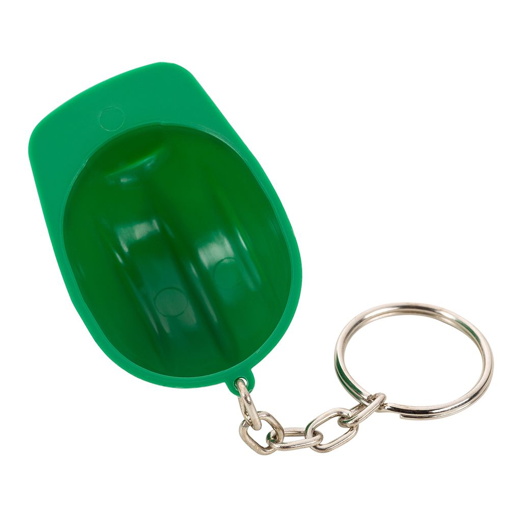 Chaveiro Capacete de Plástico Verde para Brindes Promocionais