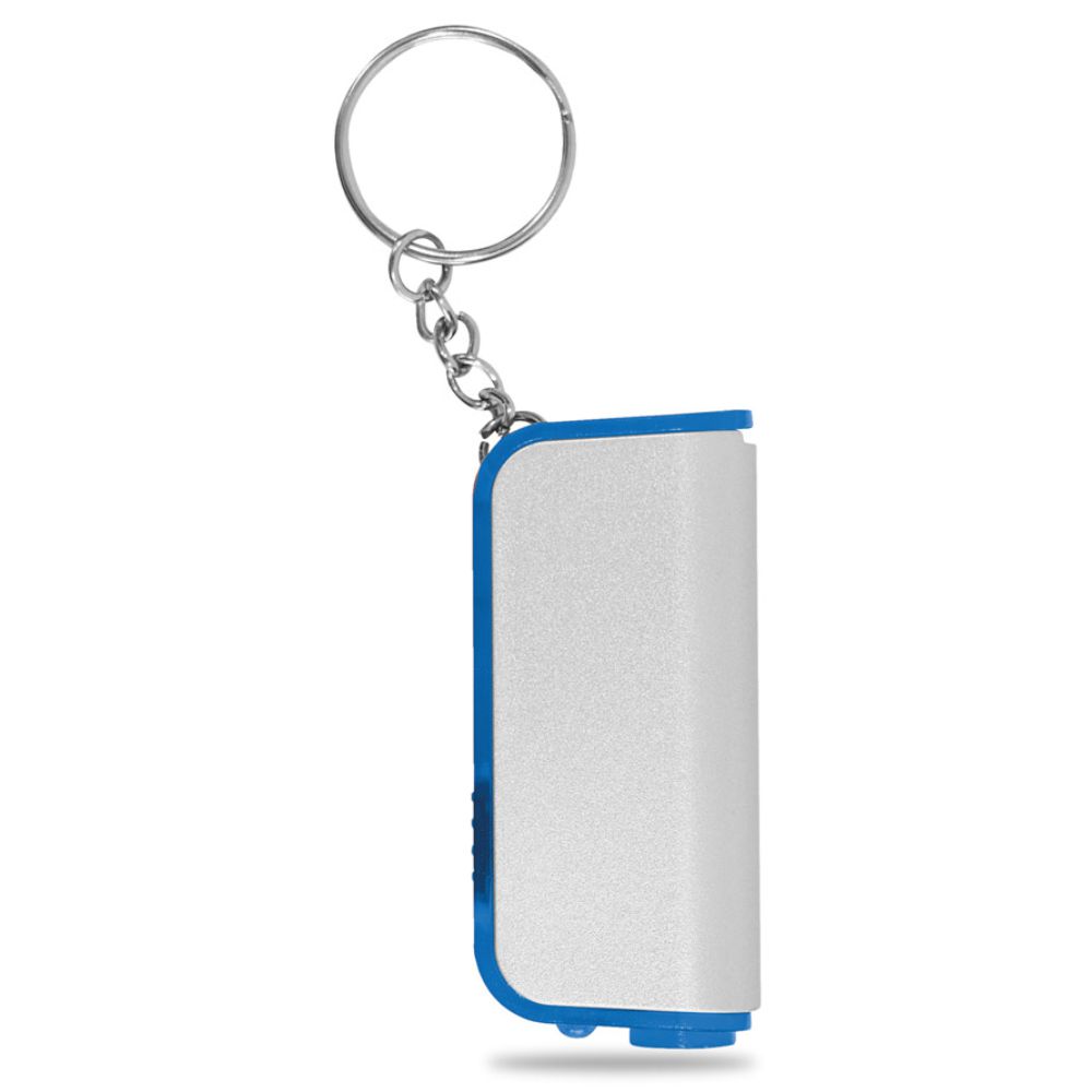 Chaveiro com LED e Ferramenta Azul para Brindes Personalizados