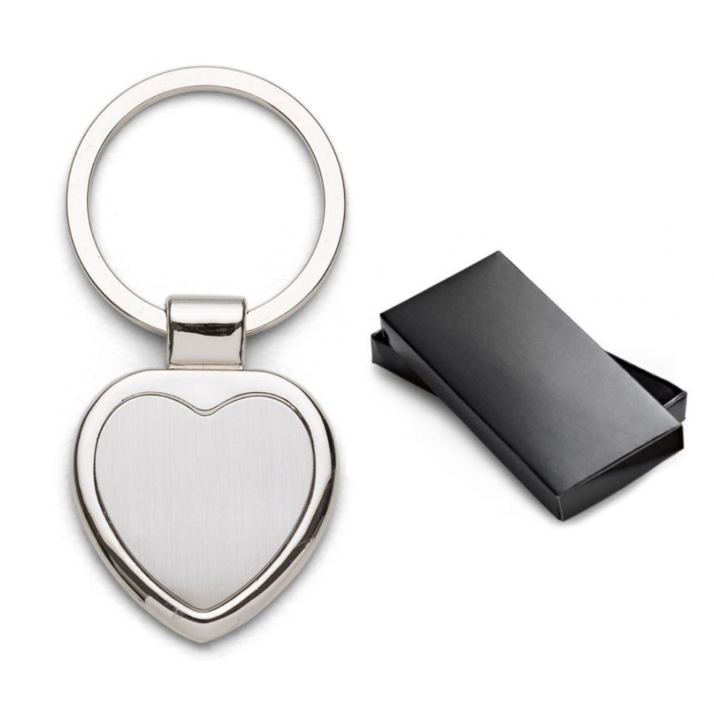 Chaveiro de metal em formato de coração personalizado para brindes promocionais