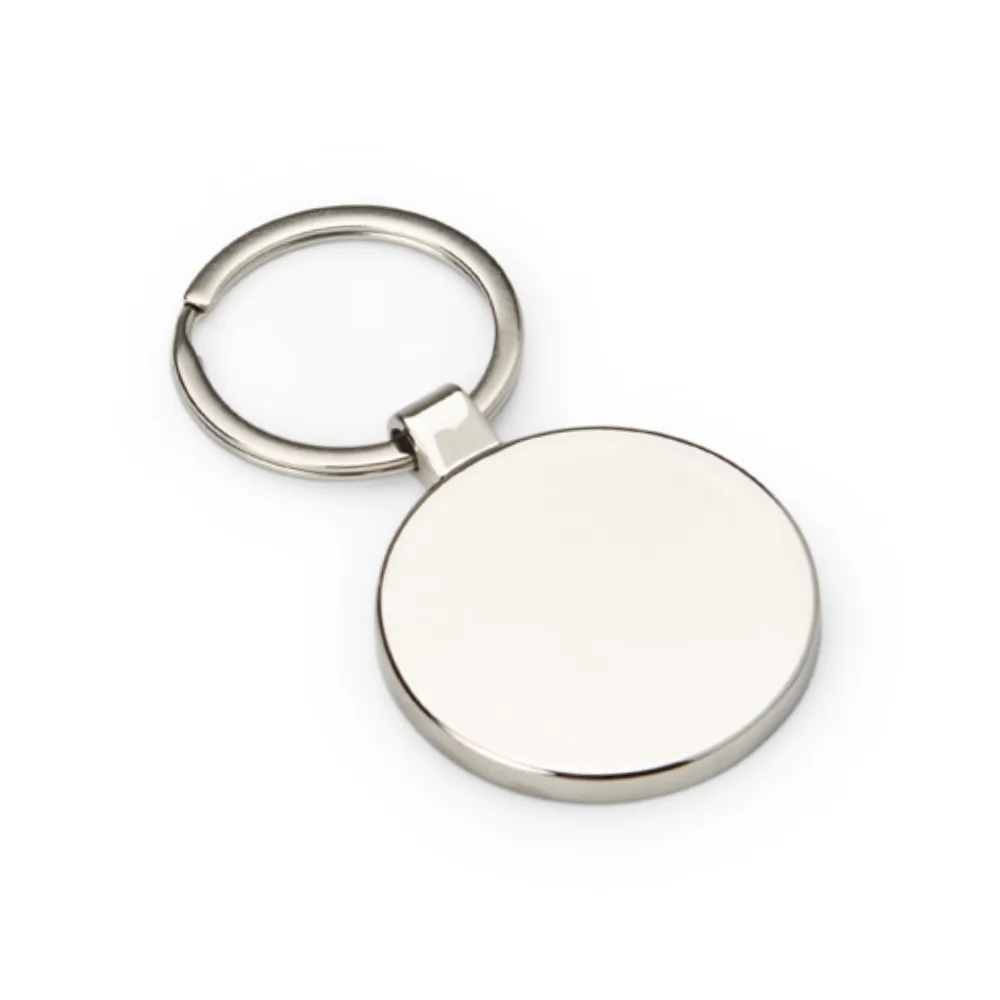 Chaveiro de metal e bambu personalizado para brindes promocionais