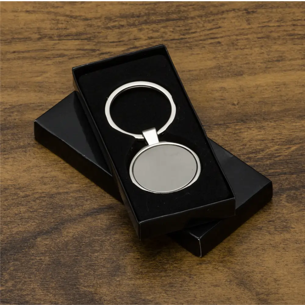 Chaveiro de metal redondo personalizado para brindes promocionais