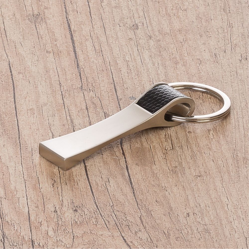 Chaveiro Metal com Couro para Brindes Personalizados