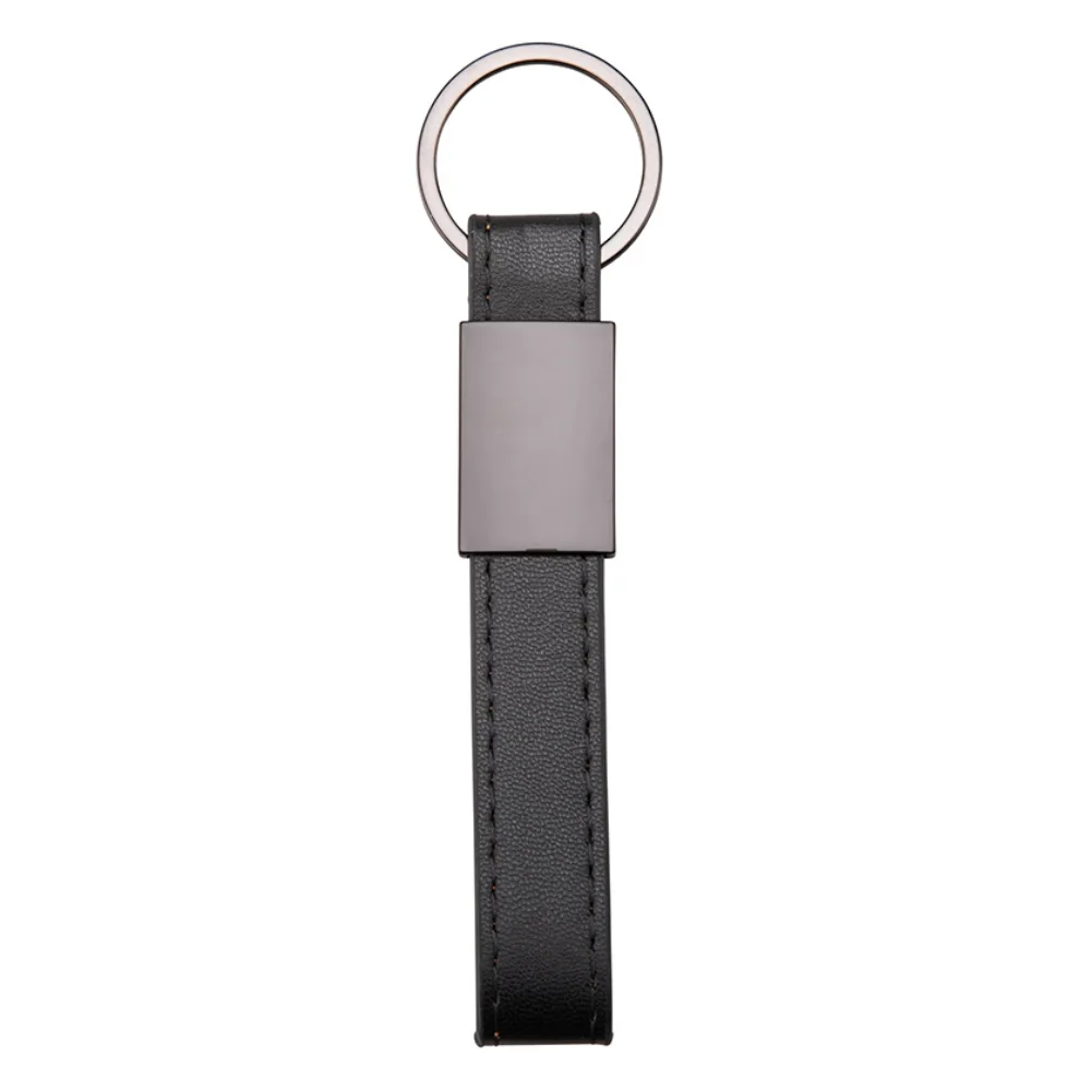 Chaveiro Metal com Couro Sintético