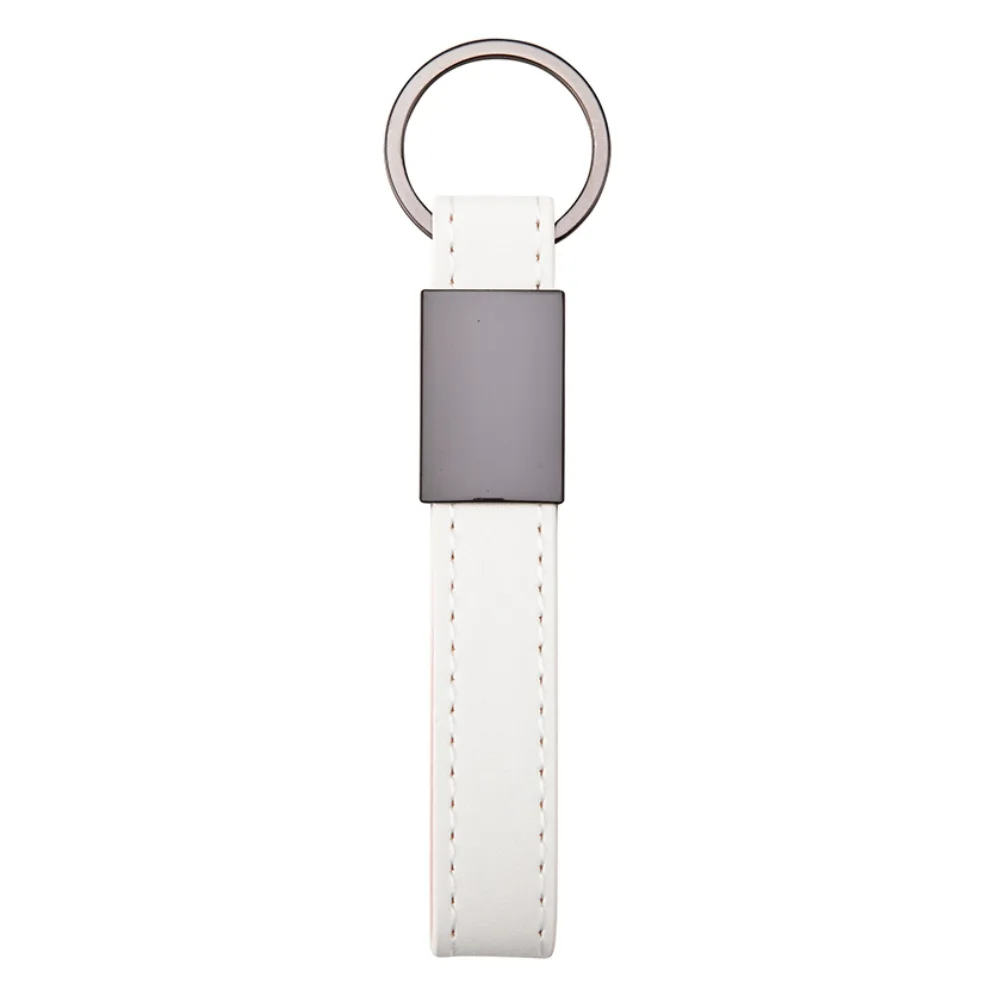 Chaveiro Metal com Couro Sintético