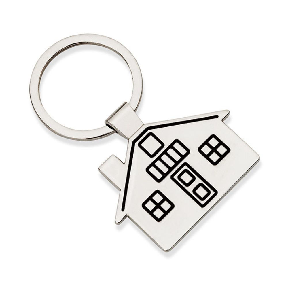 Chaveiro Metal Formato de Casa para Brindes Personalizados