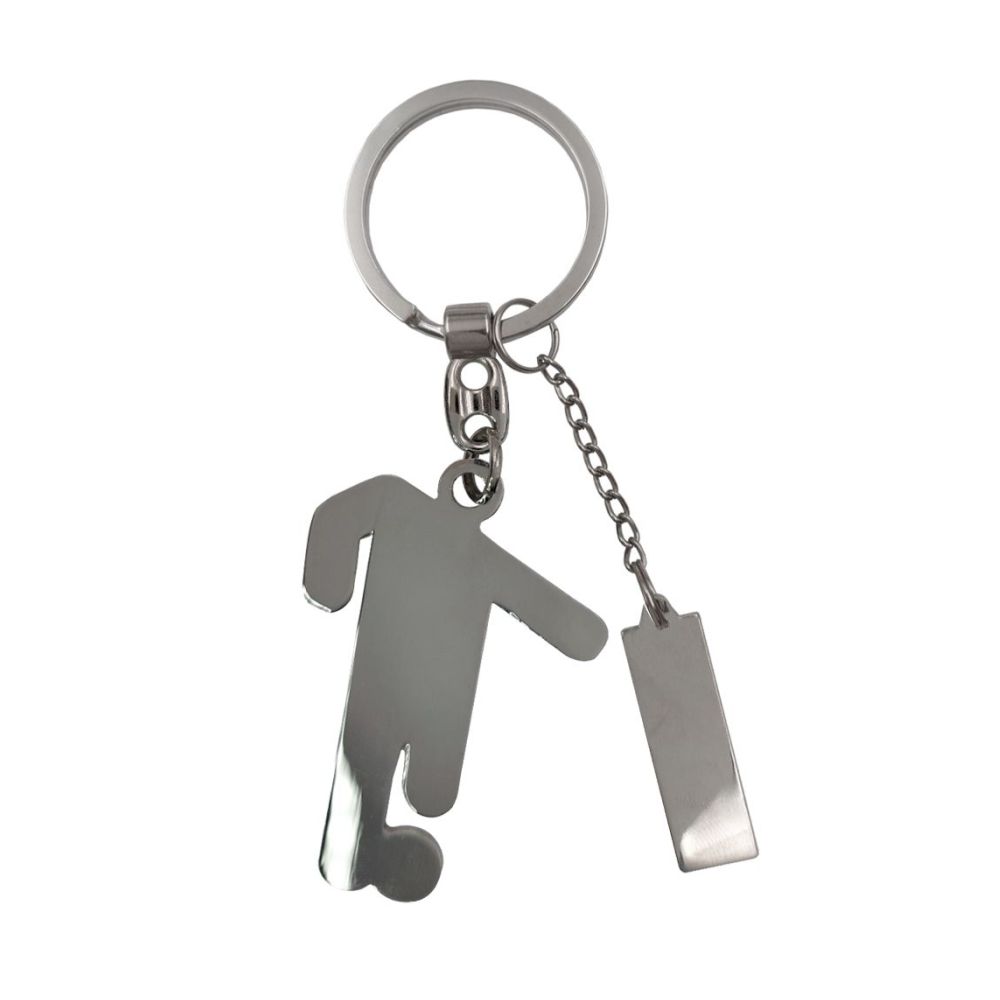 Chaveiro de metal em jogador de futebol personalizado para brindes promocionais