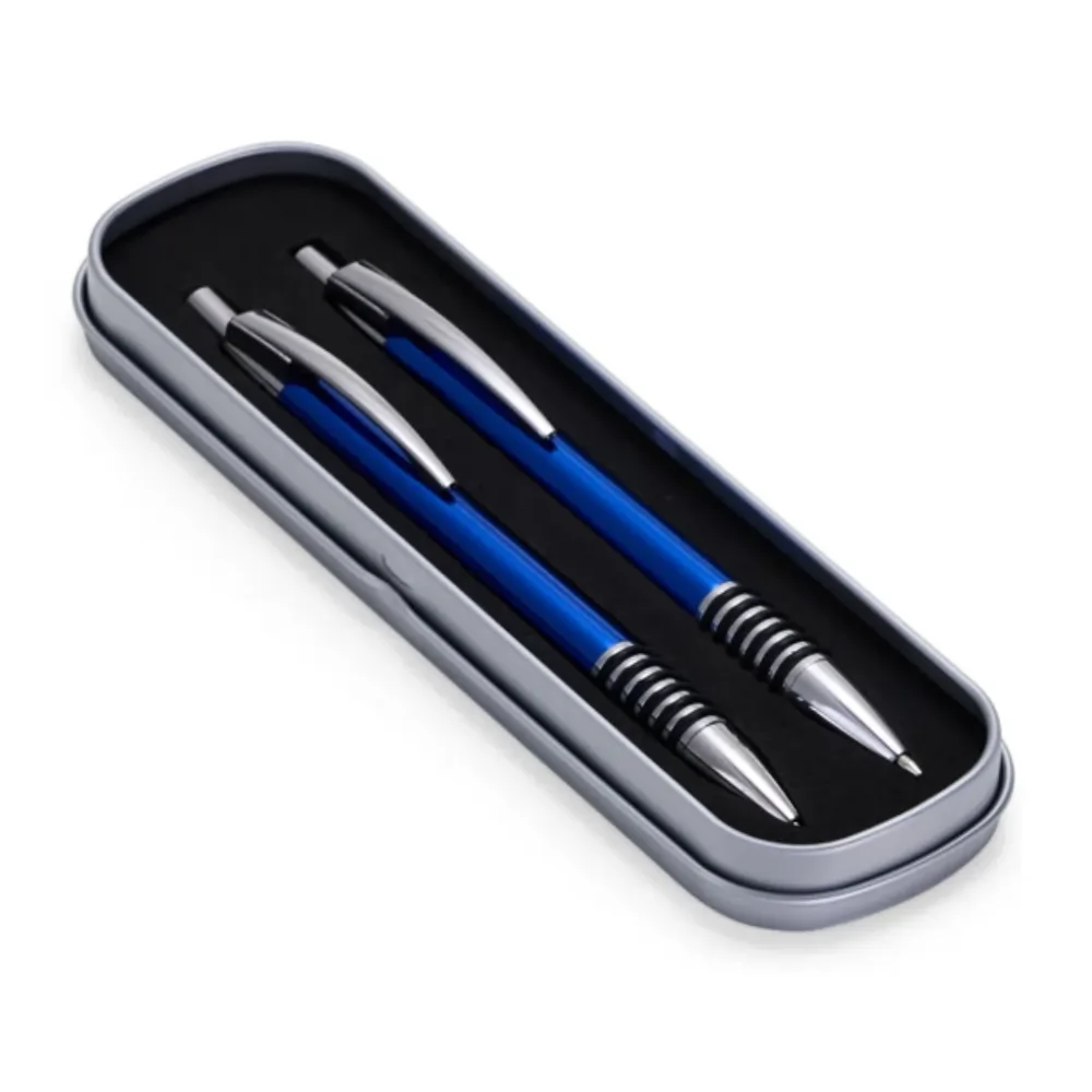 Conjunto de caneta e lapiseira de metal personalizado para brindes promocionais