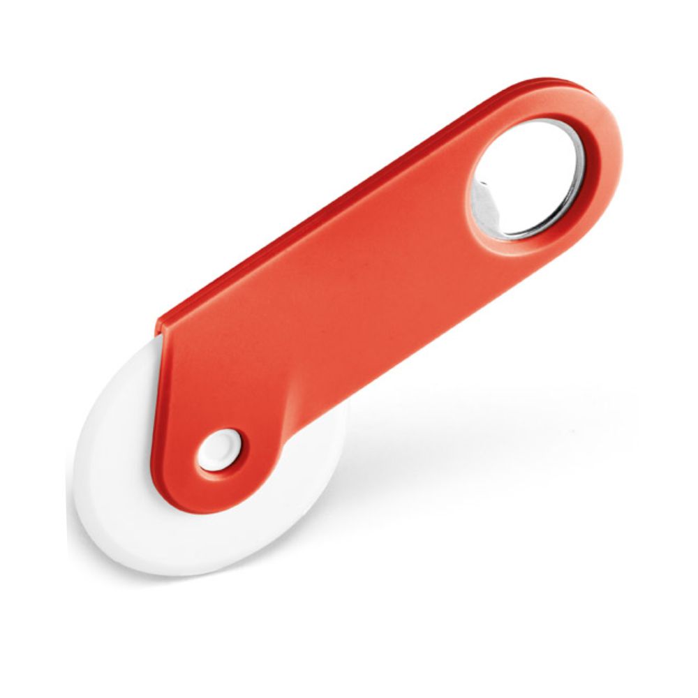 Contador de Pizza e Abridor Vermelho de Garrafa para Brindes