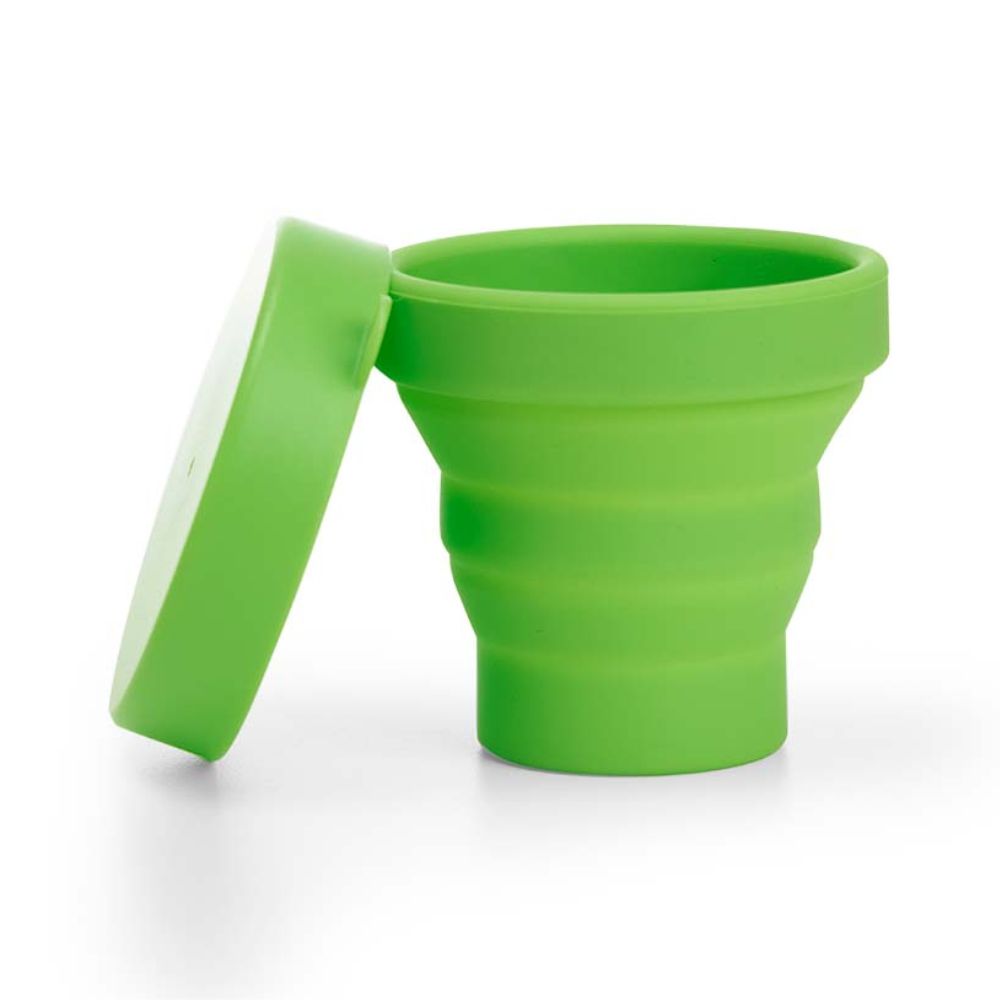 Copo dobrável de silicone personalizado para brindes promocionais