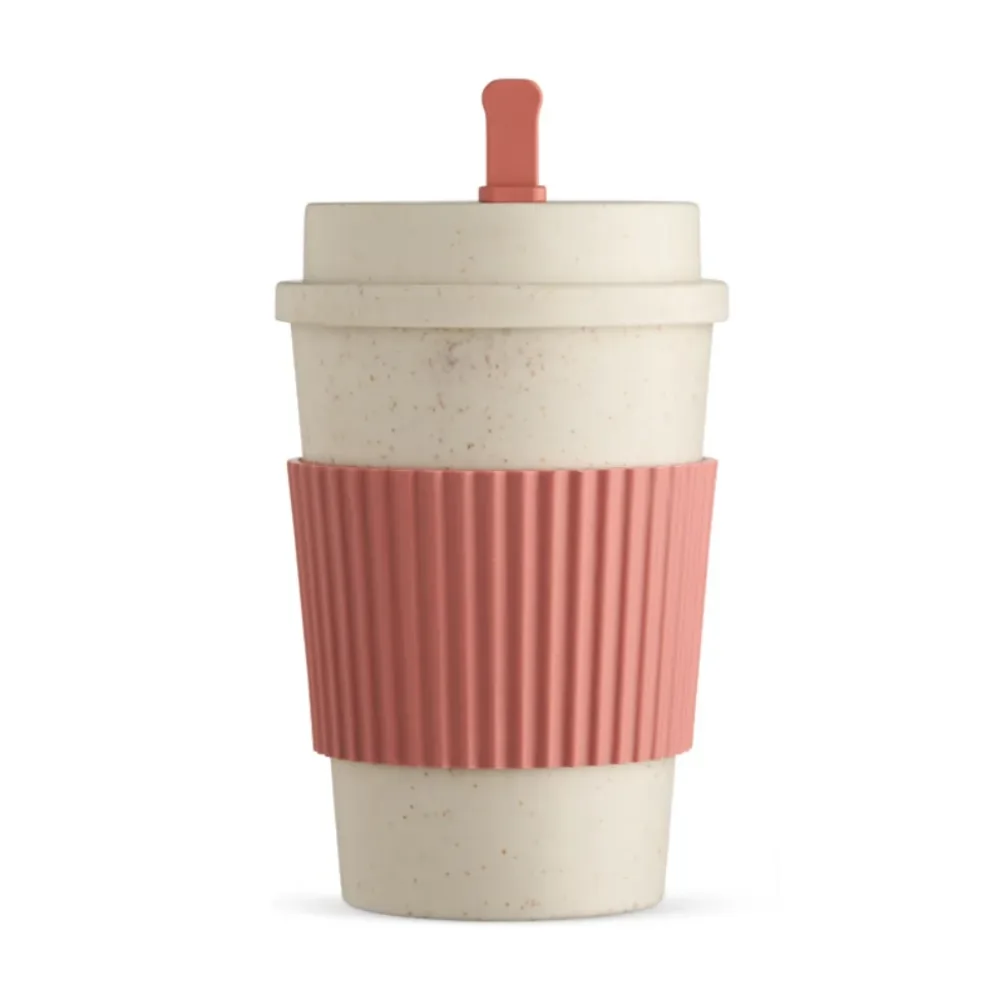 Copo em fibra de trigo personalizado para brindes promocionais