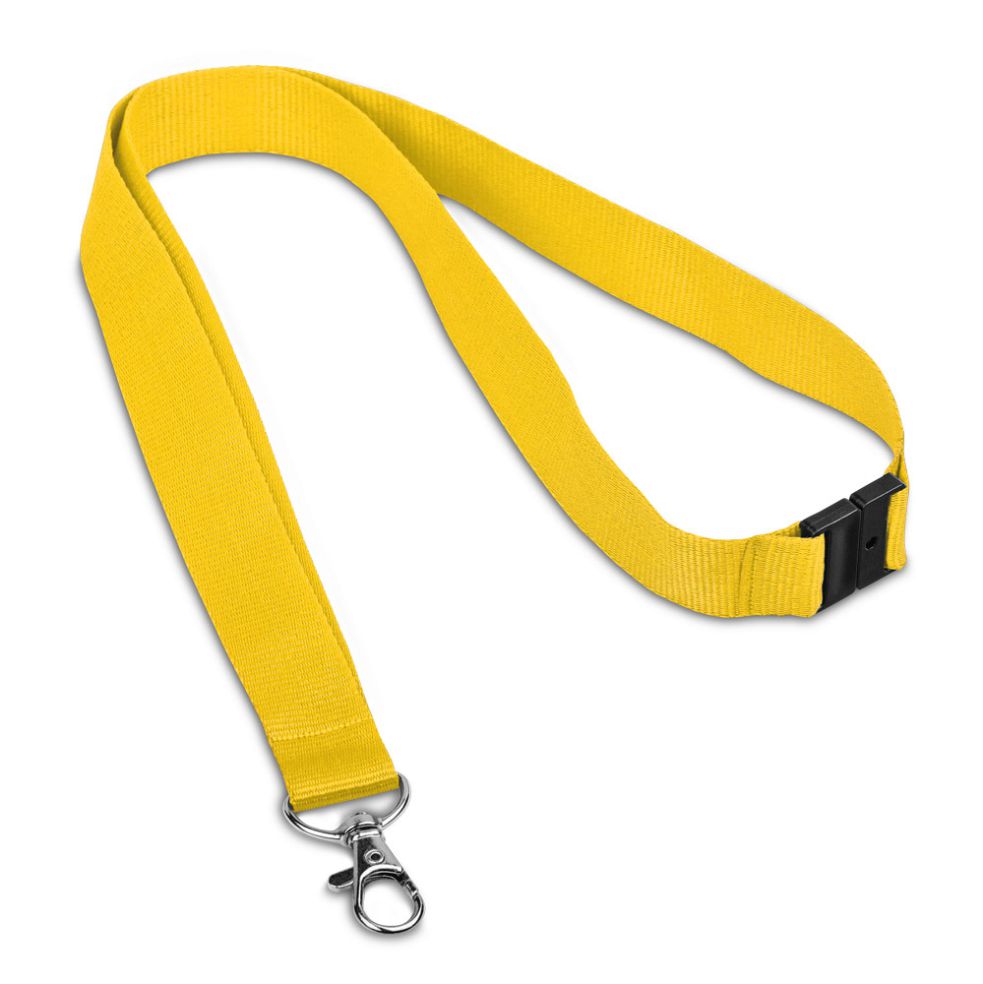 Cordão para Crachá Amarelo de Pescoço para Brindes Personalizados