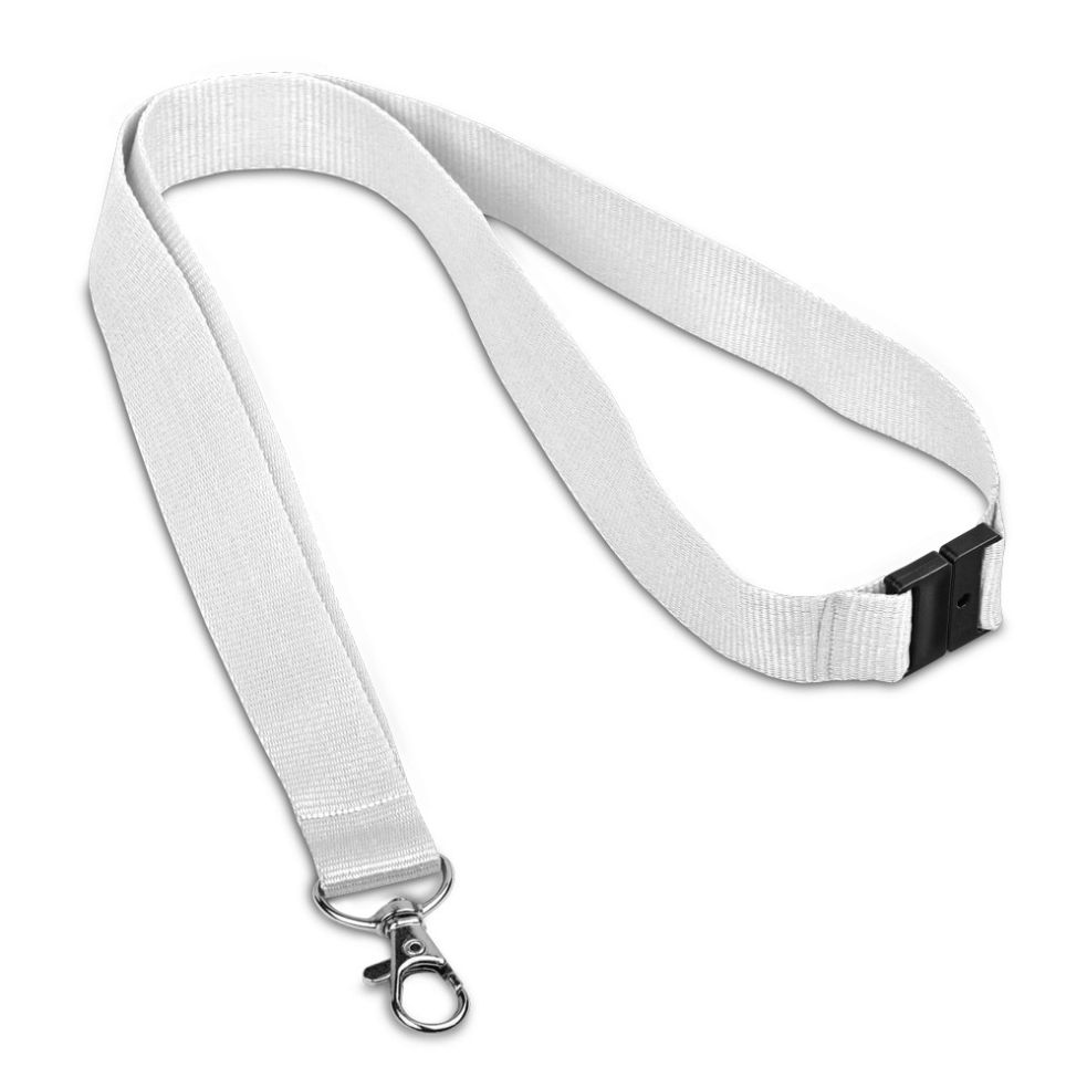 Cordão para Crachá Branco de Pescoço para Brindes Personalizados