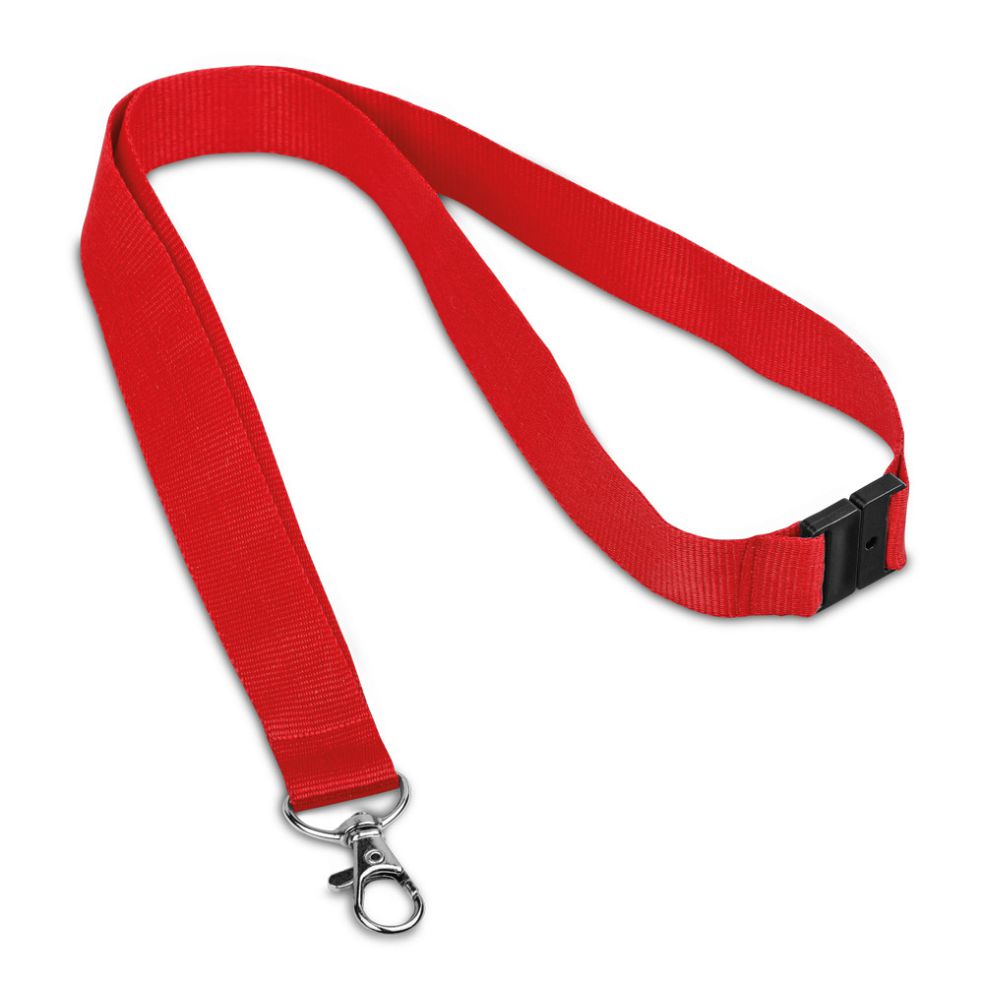 Cordão para Crachá Vermelho de Pescoço para Brindes Personalizados