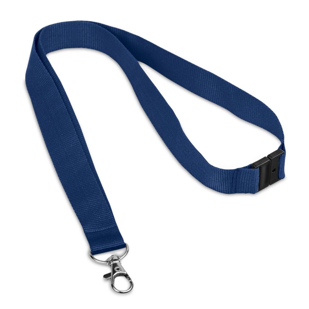 Cordão para Crachá Azul de Pescoço para Brindes Personalizados