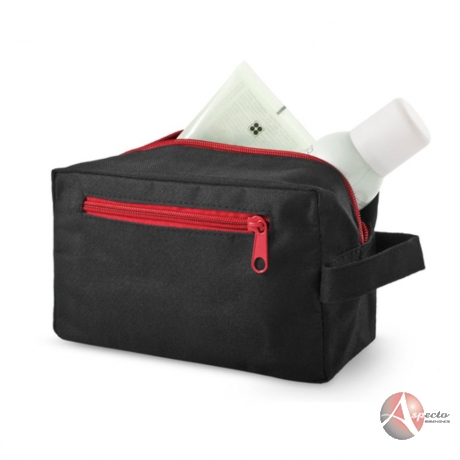 Necessaire com Nylon para Brindes Vermelho