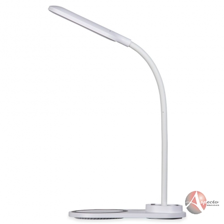 Luminária Led Articulável com Indução para Brindes Branca