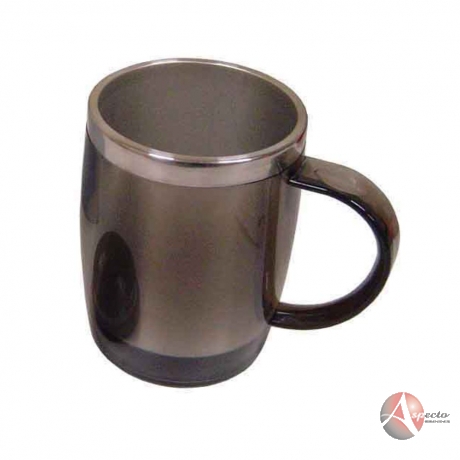 Caneca Personalizada de Alumínio Fumê