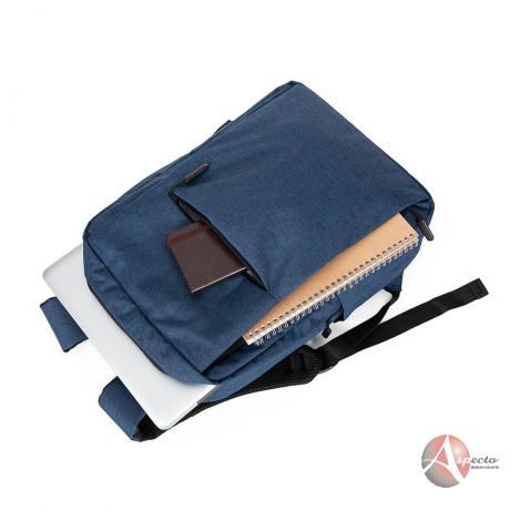 Mochila de Nylon 31L USB para Brindes Azul