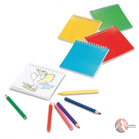 Caderno para Colorir com 25 Desenhos para Brindes Varias Cores