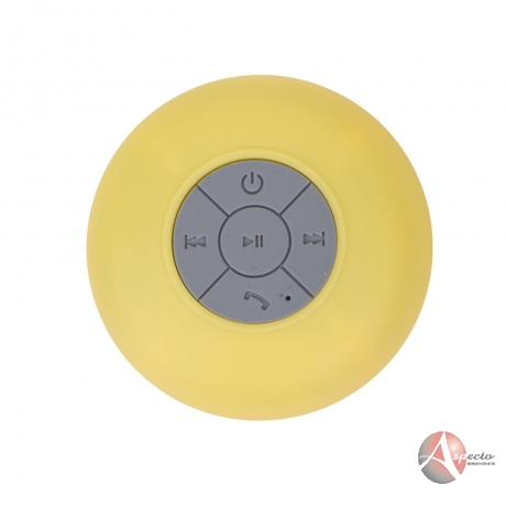 Caixa de Som com Bluetooth prova DÁgua para Brindes Amarela