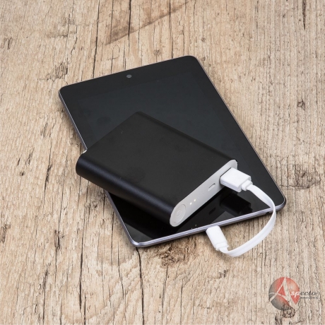 Power Bank Metal 3500mA para Brindes Preto