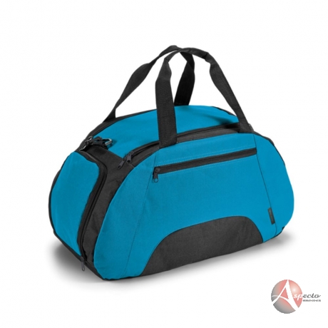 Bolsa Esportiva em Nylon Personalizada para Brindes Azul Claro