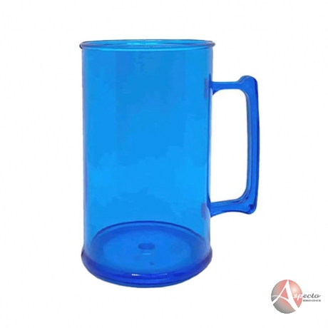 Caneca em Acrílico 300 e 400 ML Personalizada Azul