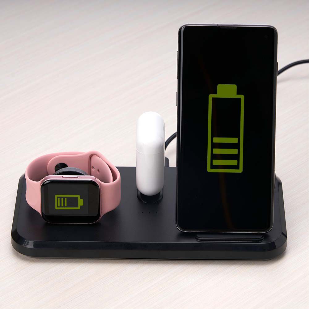 Estação de carregamento para celular, iwatch e fones personalizada