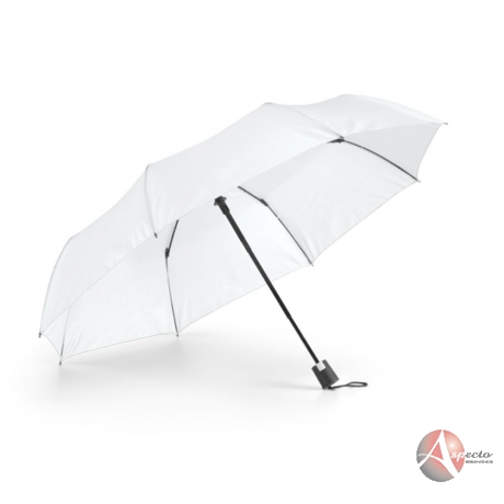 Guarda-chuva Dobrável em 3 Secções para Brindes Branco