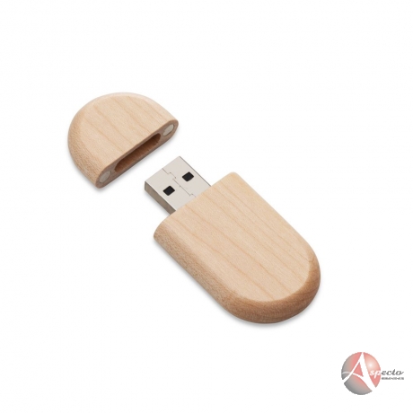 Pen Drive para Brindes de Bambu 4GB