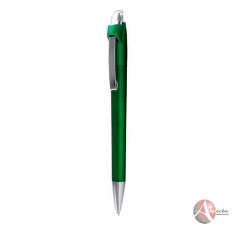 Caneta Semi-metal para Brindes Promocionais Verde