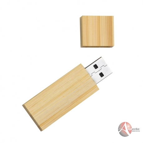 Pen Drive de Bambu para Brindes Personalizado