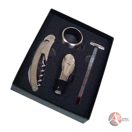 Kit Vinho Personalizado com 04 peças para Brindes