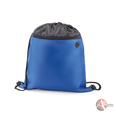 Sacola Tipo Mochila em Nylon para Brindes Azul