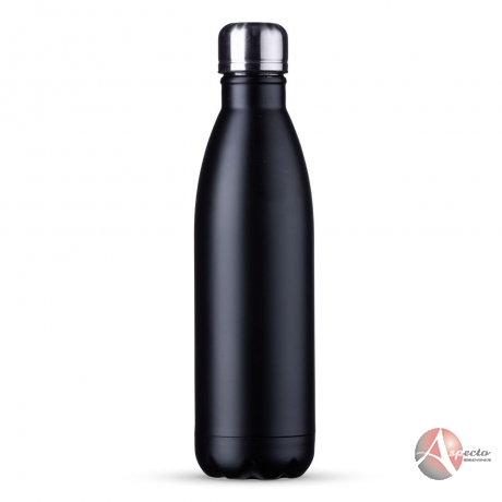 Garrafa Inox Fosco 750ml Personalizada para Brindes Preto