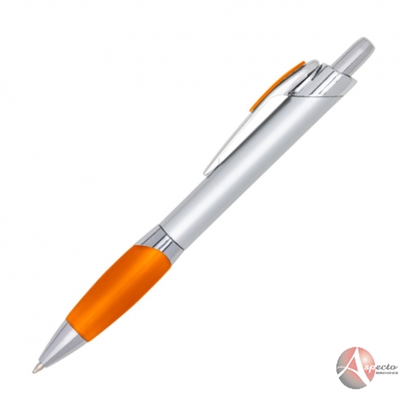 Caneta Plástica Personalizada para Brindes Laranja